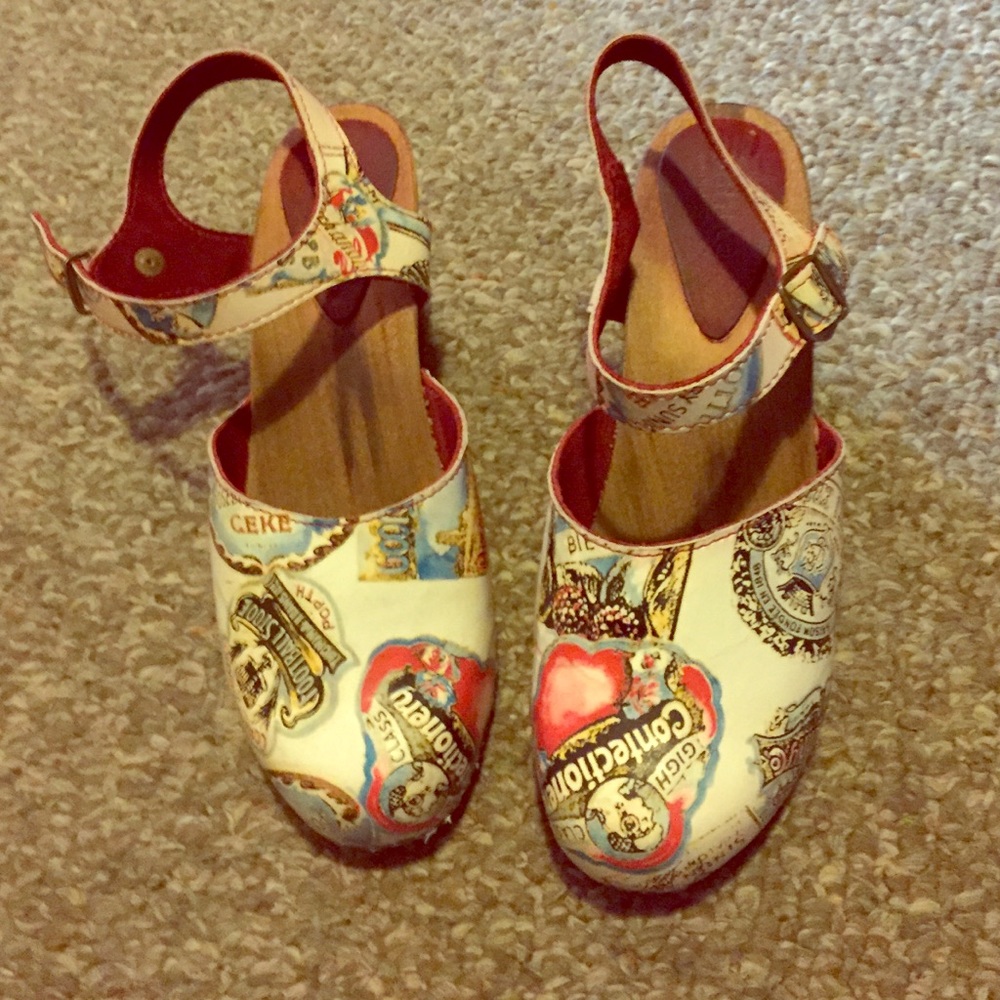 Sanita wooden heels.